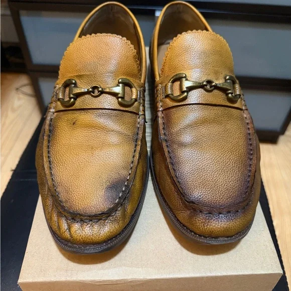 Steve Madden Light Brown Leather Slip-Ons Steve Madden | Shoes | Mens Steve Madden Brown Leather Slip  main image 4